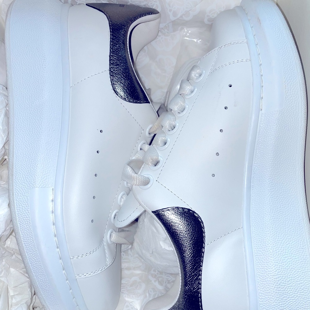 Alexander McQueen oversized metallic sneakers
